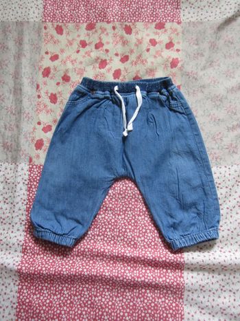 Sarouel jean bleu 6 mois