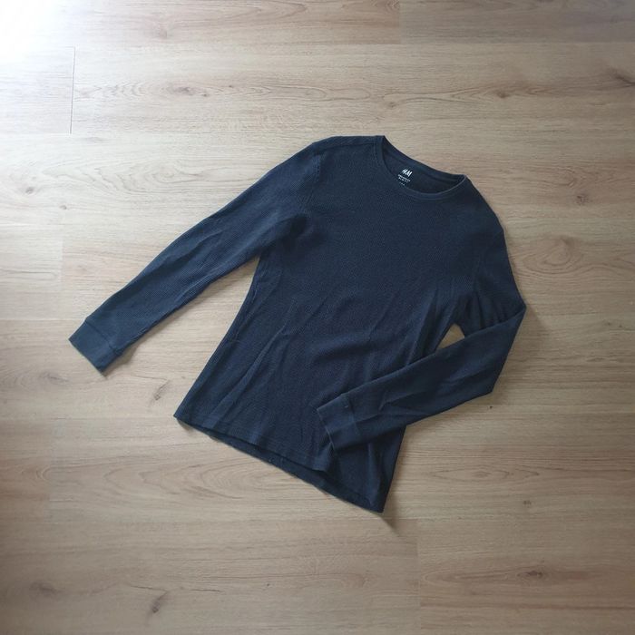 💙 Tee-shirt ML maille gaufrée taille 36 S #emyfleury_36homme