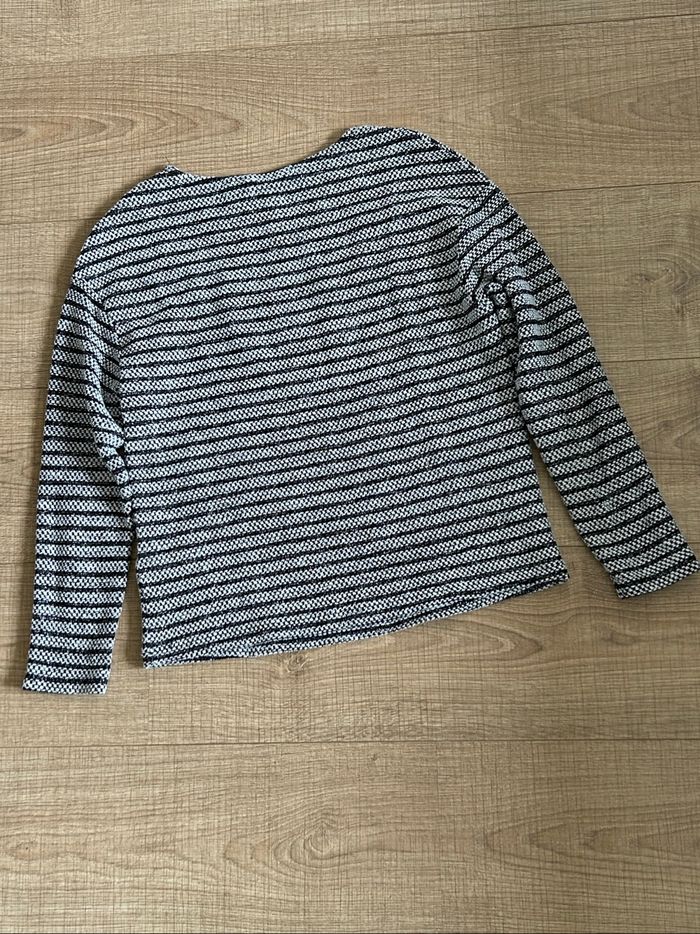 Pull gris et noir pailleté à manches longues Naf Naf taille S TBE - photo numéro 8