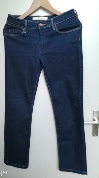 Wrangler pantalon jean bleu brut