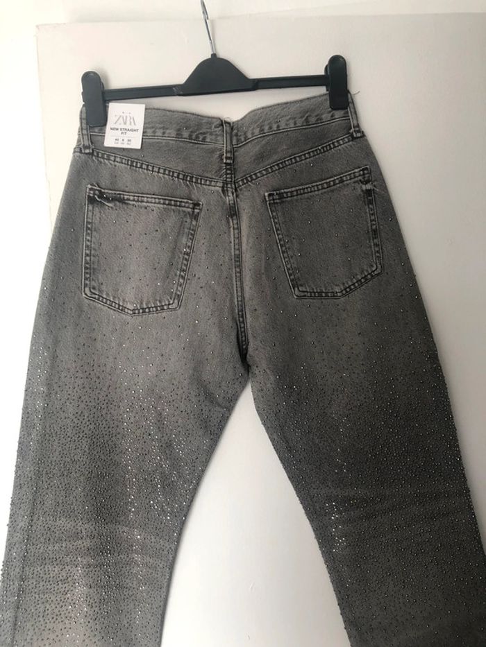 Superbe beau jean à strass Zara neuf avec étiquette taille 40 - photo numéro 6