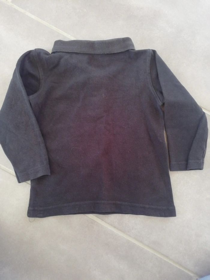 🎉Tee shirt polo noir taille 3 ans bon état - photo numéro 3