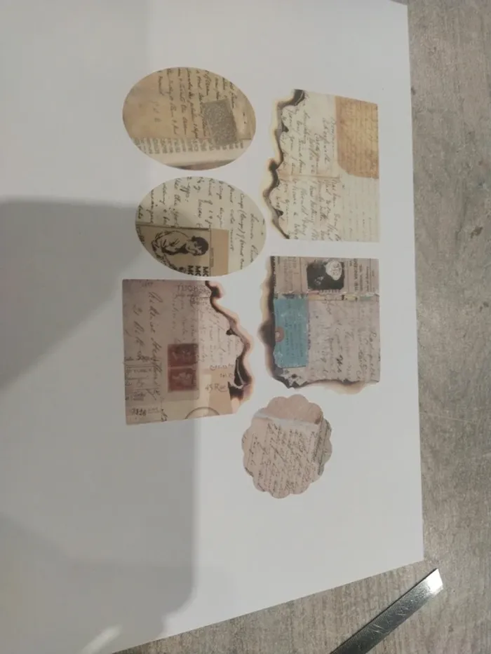Lot d'autocollants vieux courrier (lot B)