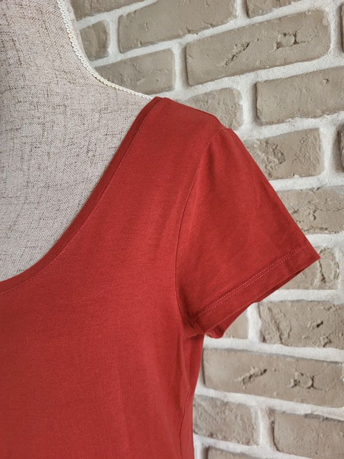 T-shirt à manches courtes rouge brique H&M - photo numéro 3