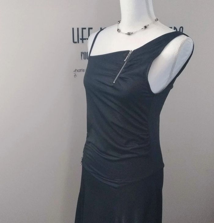 Robe de soirée mi longue chic one shoulder taille 42/44 - photo numéro 5