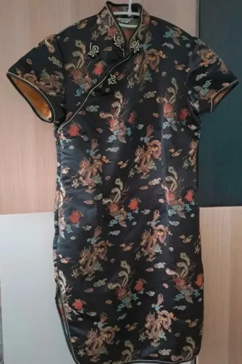 Belle robe asiatique en soie
