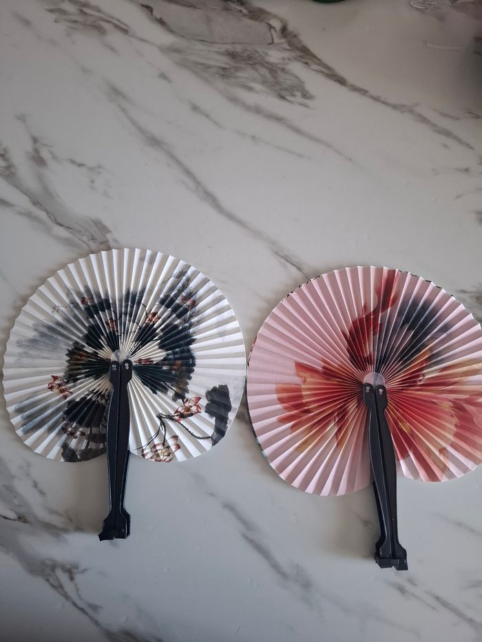 Lot de 2 éventail pliable - photo numéro 2