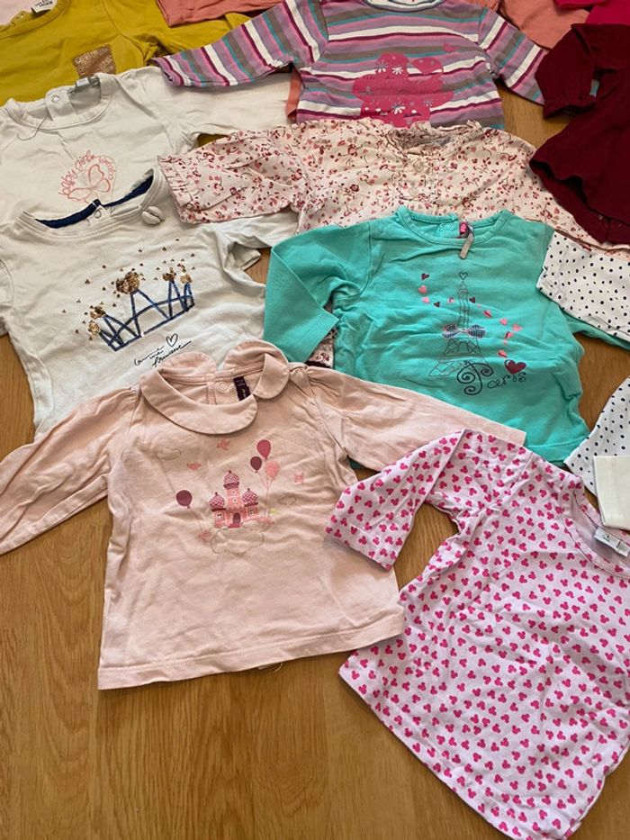 Lot de 23 t-shirt à manches longues 6 mois - photo numéro 6