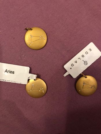 Pendentif signe astrologique bélier edblad