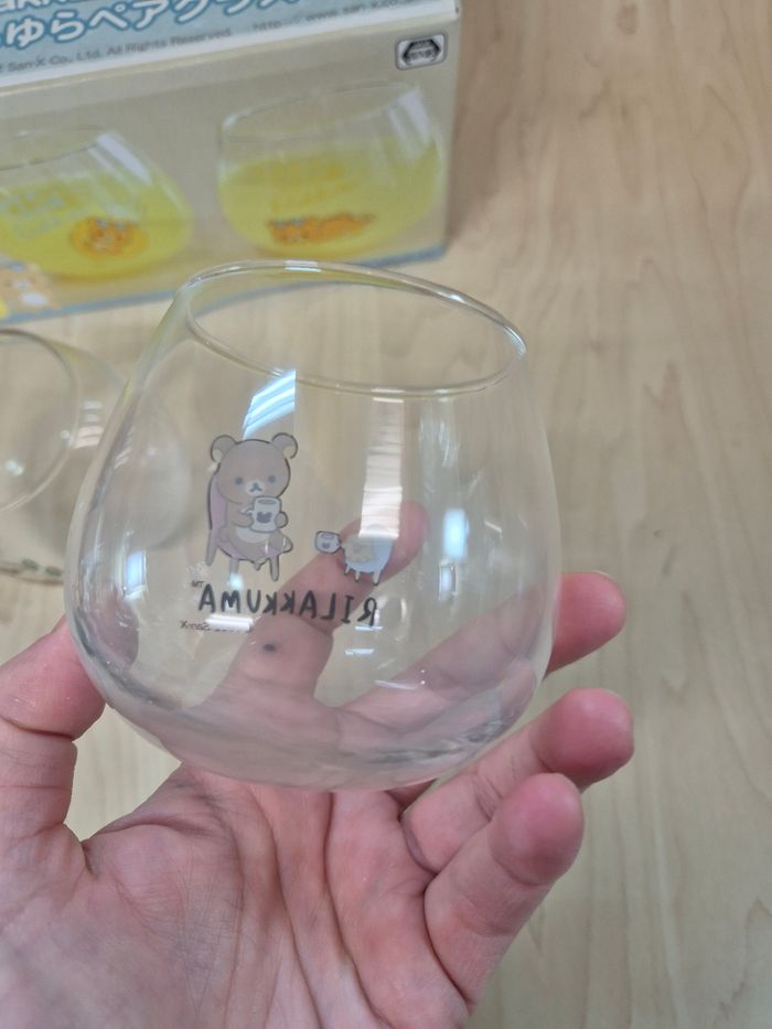 Set 2 verres Rilakkuma Style Yura Yura - photo numéro 6