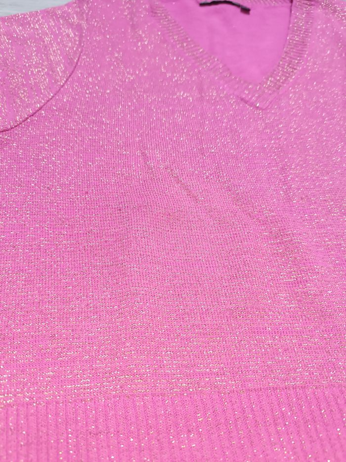 Pull rose pailleté 42/44 - photo numéro 3