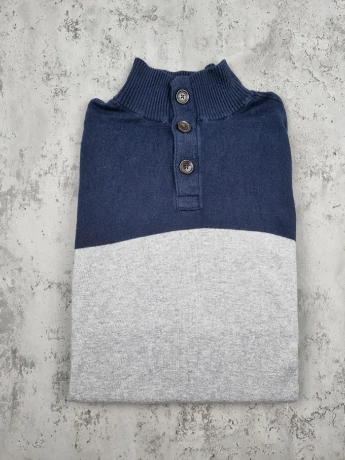 Pull col rond à boutons Tommy Hilfiger – Taille XL Homme (mesures en photos) - photo numéro 2