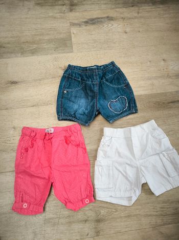 Lot de 3 shorts 12 mois