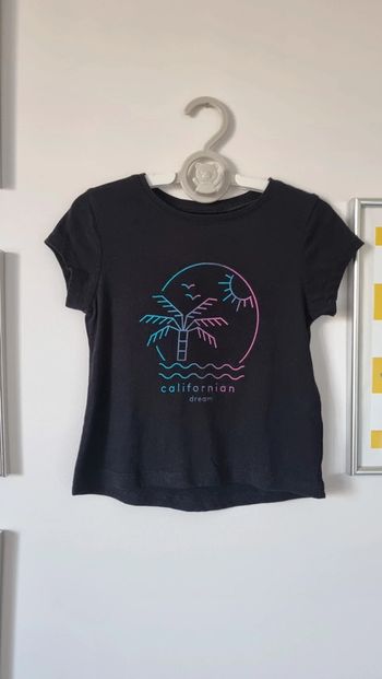 T-shirt kiabi noir taille 3ans Californie dream comme neuf