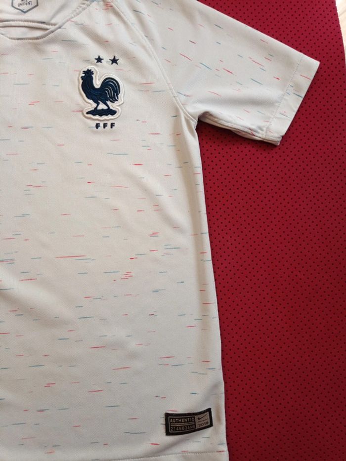 Maillot de foot France, Nike Authentique Officiel taille enfant 8/10 ans - photo numéro 2