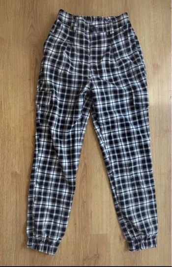 pantalon à carreaux camaïeu 36
