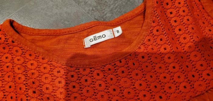 T-shirt manches longues rouge 8 ans Gémo - photo numéro 3