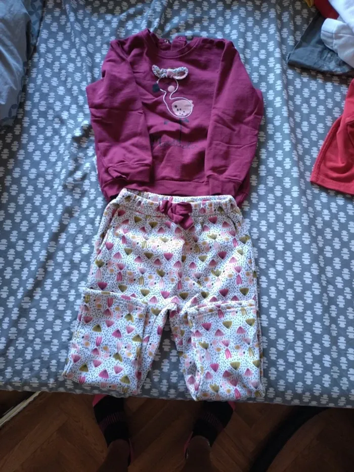 Ensemble fille petit béguin