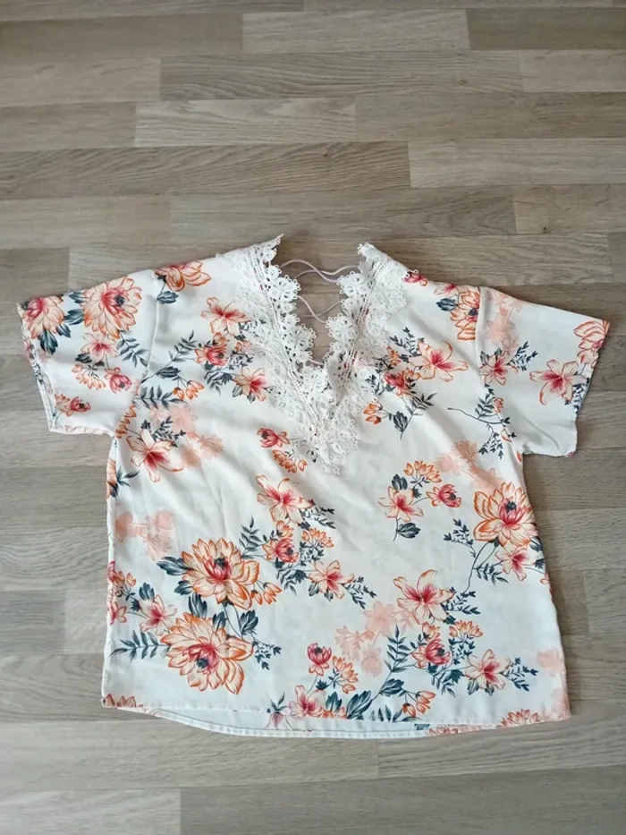 Blouse fleurie femme - photo numéro 3