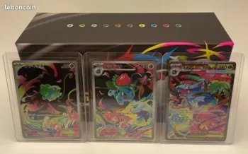 Triplette de cartes Bulbizarre, Herbizarre et Florizarre Méga Brave