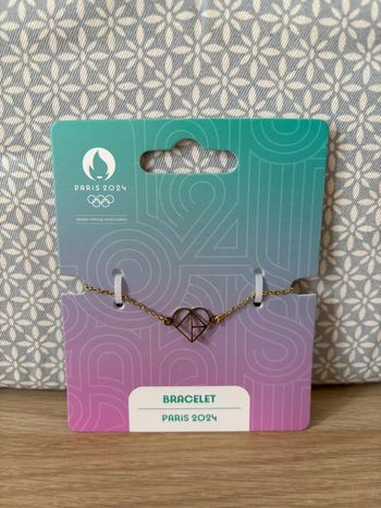 Bracelet "Coeur Olympique" JO Paris 2024
