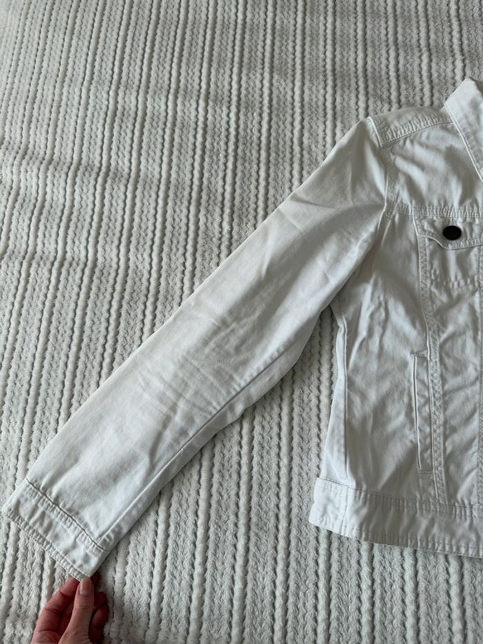 Veste en jean blanche / Taille 36 - photo numéro 6