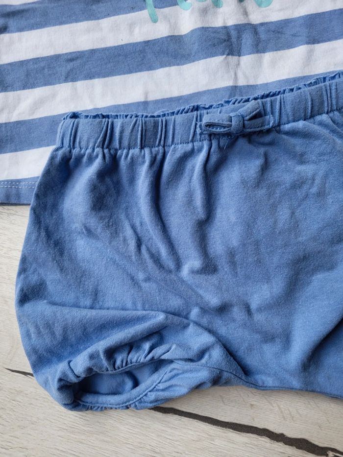 Ensemble estival 2 pièces fille 2ans mots d'enfants - photo numéro 3