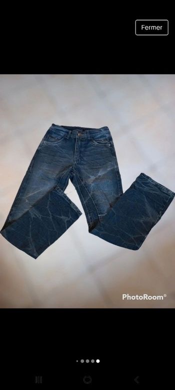 Jeans effet tâché