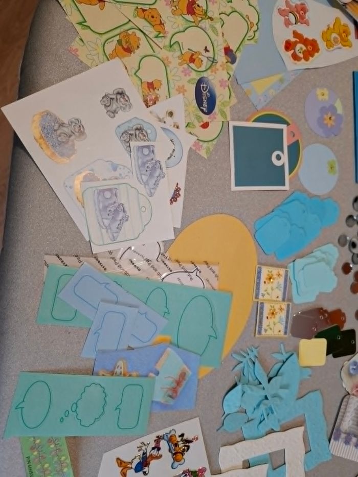 Gros lot décorations scrapbooking/carterie bébé/petit garçon neuf - photo numéro 5