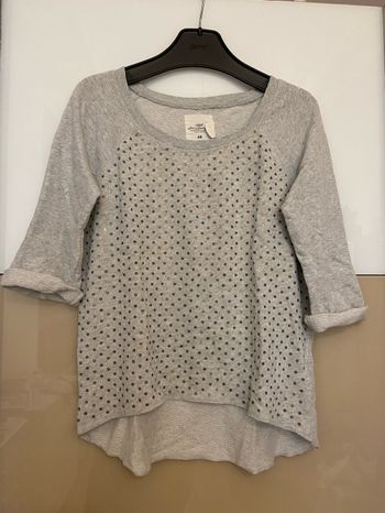 Sweat gris à sequins M