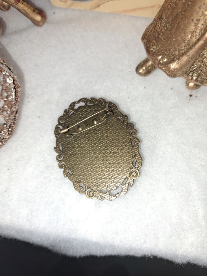 Broche bleu et blanche acier inoxydable - photo numéro 6