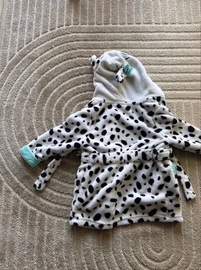 Peignoir à capuche Disney 101 Dalmatiens – Taille 2 ans – Blanc à motifs - photo numéro 6