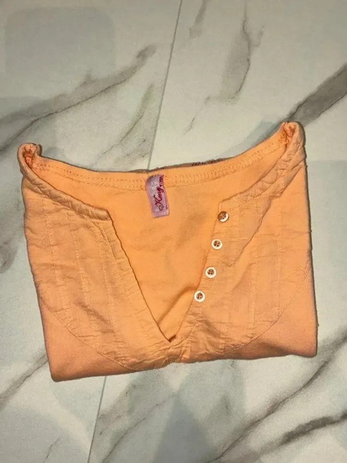 T-shirt orange corail KMG King – Taille 14 ans - photo numéro 6