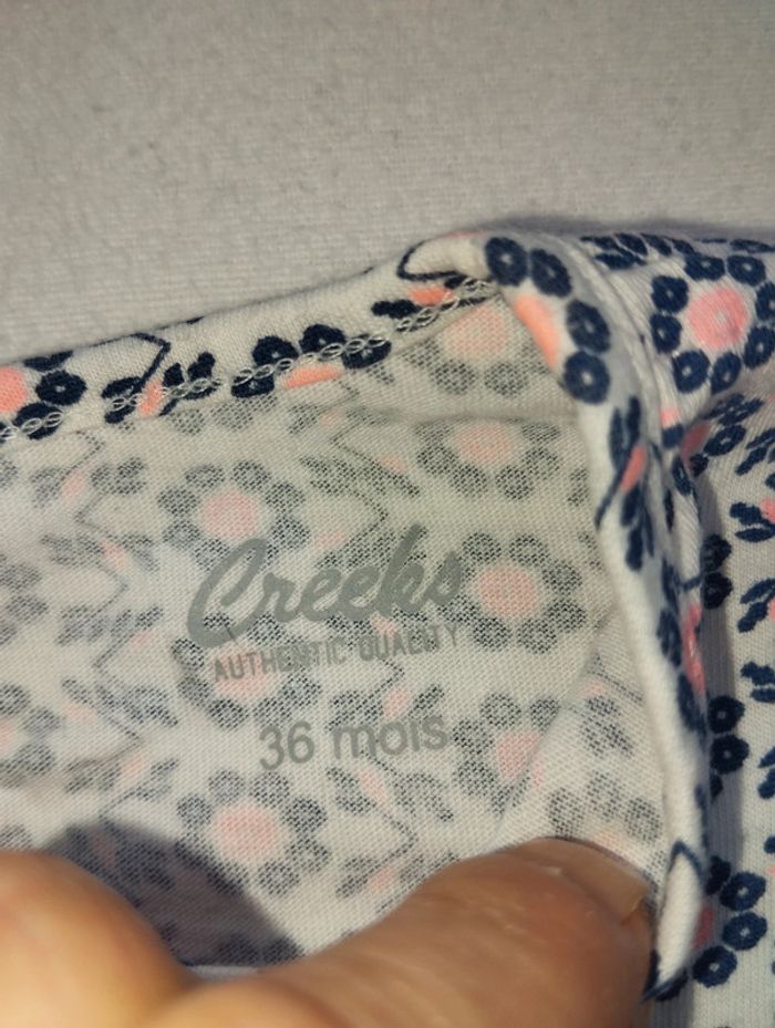 T-shirt manches courtes fille 36 mois Creeks motifs géométriques - photo numéro 7