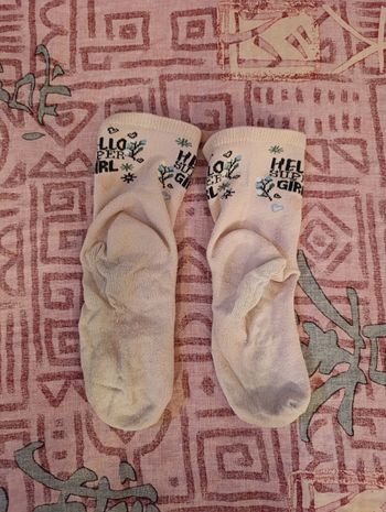 Chaussettes femmes hello super girl