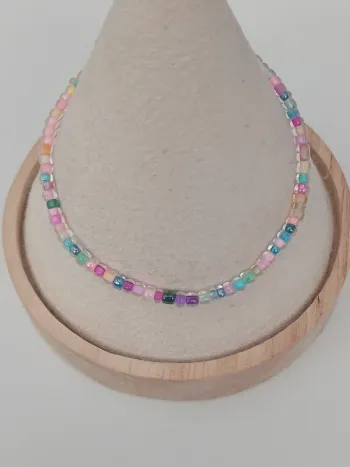 Bracelet perles de rocaille multicolores – tendance bohème chic