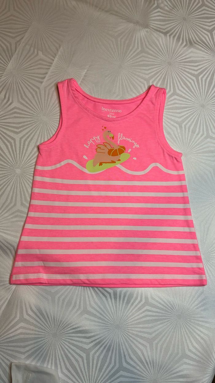 Lot de 2 débardeurs fille 24 mois - 92 cm - photo numéro 2
