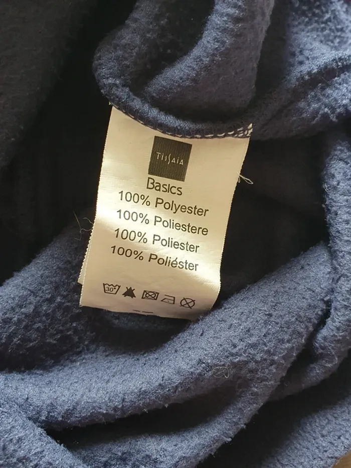 Veste polaire bleue Tissaia taille 12 ans - photo numéro 4