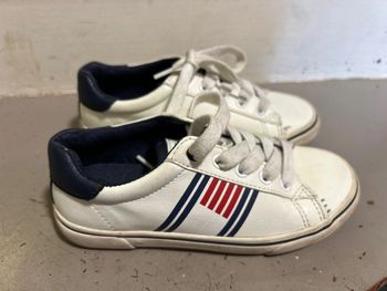 Basket en cuir blanc garçon Tommy Hilfiger