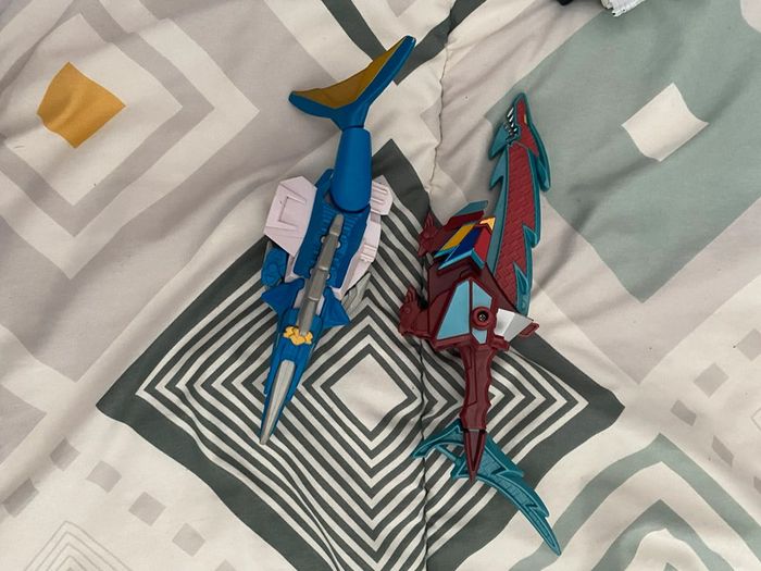 Power Rangers Zord Vehicle w/ Figure, SwordfishZord with Blue Ranger