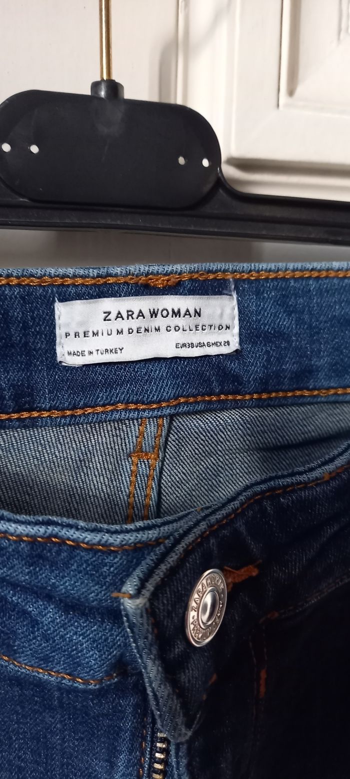 Jean slim bleu ZARA WOMAN - photo numéro 2