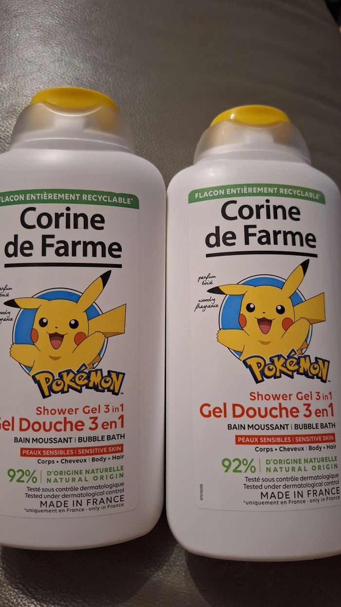 Gel douche corine de farme pokemon