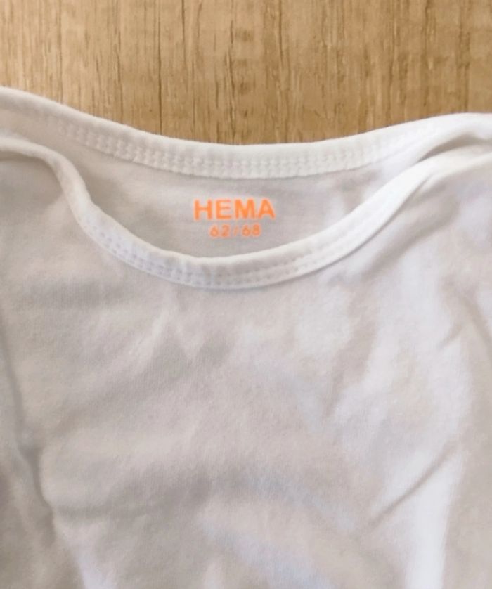 Body manches longues garçon taille 3/6 mois Hema - photo numéro 2