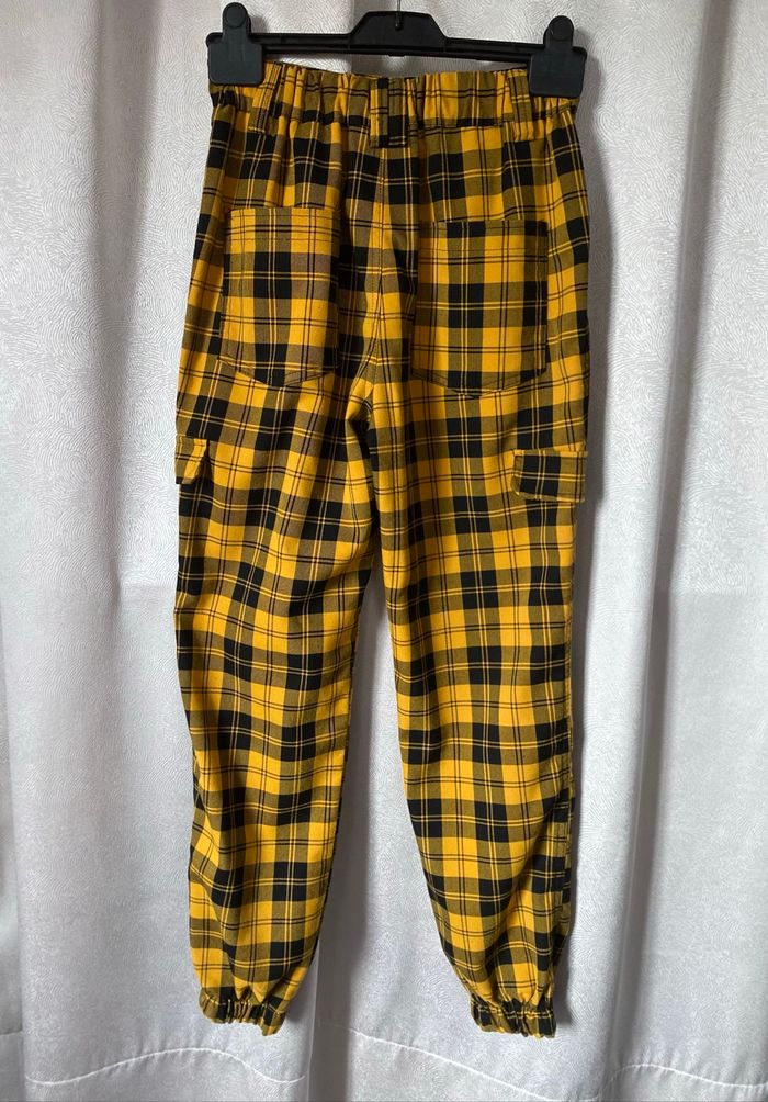 Pantalon écossais tartan ocre jaune 34 Jennyfer don't call me - photo numéro 5