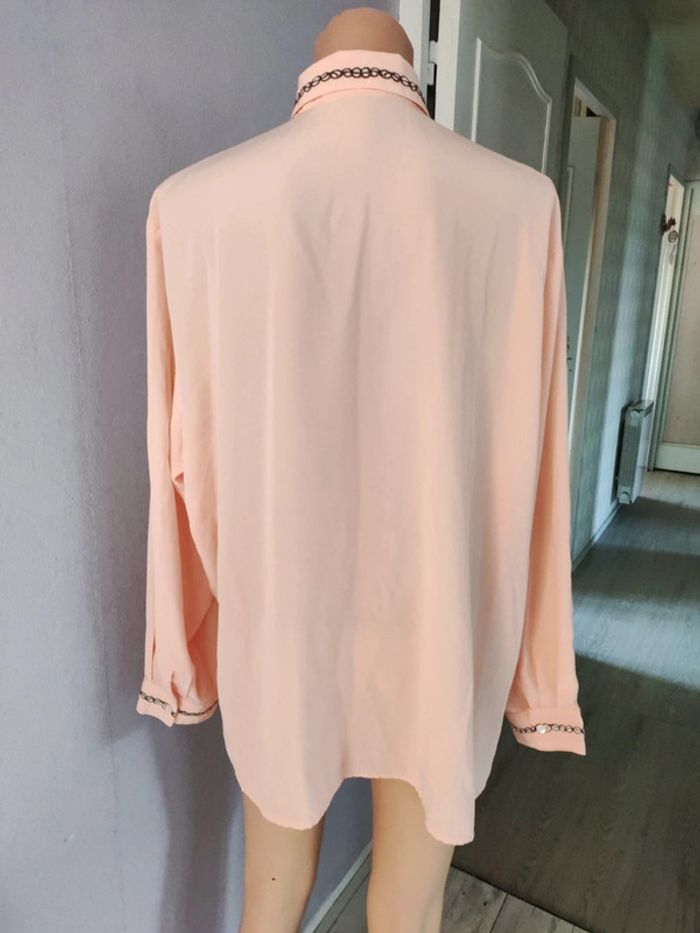 Chemise vintage abricot taille 50/52 - photo numéro 6