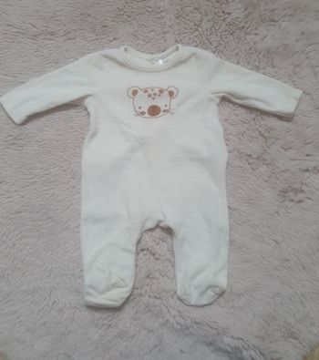 Pyjama velours mixte 3 mois orchestra 