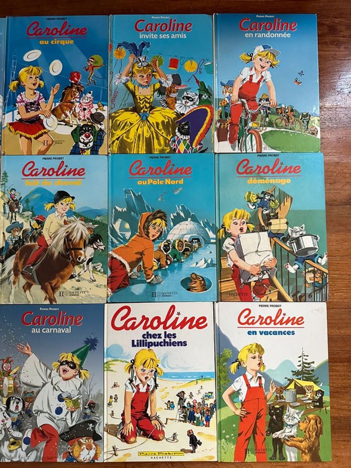 Lot de 12 livres albums bd Caroline vintage Pierre Probst anciens collection - photo numéro 2