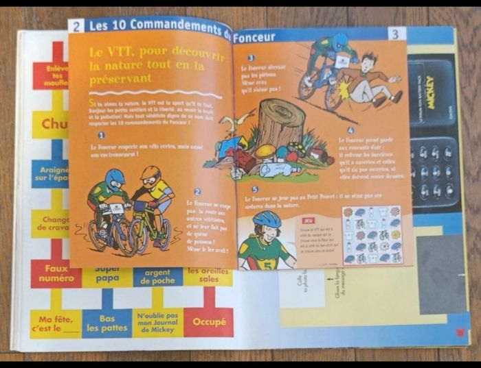 Ancien journal de mickey avec cadeaux portable gag + livret VTT Oasis N°2346 de 1997 vintage - photo numéro 3