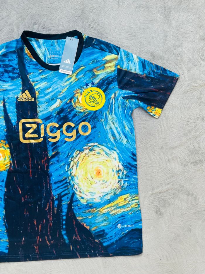 Maillot concept foot Van Gogh bleu taille S - photo numéro 3
