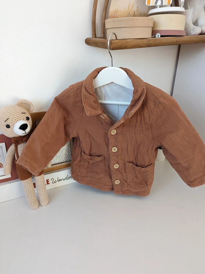 Veste gilet gaze de coton tao 18 mois